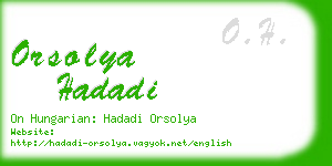 orsolya hadadi business card